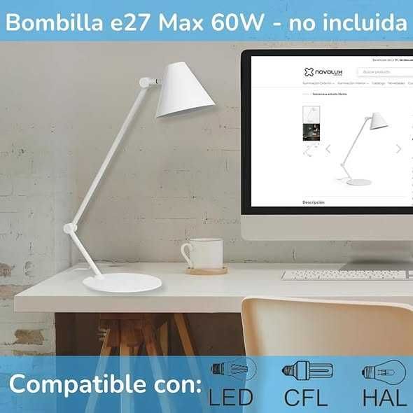 Lampă de birou MANTIS - lampă de arhitect - flexo e27