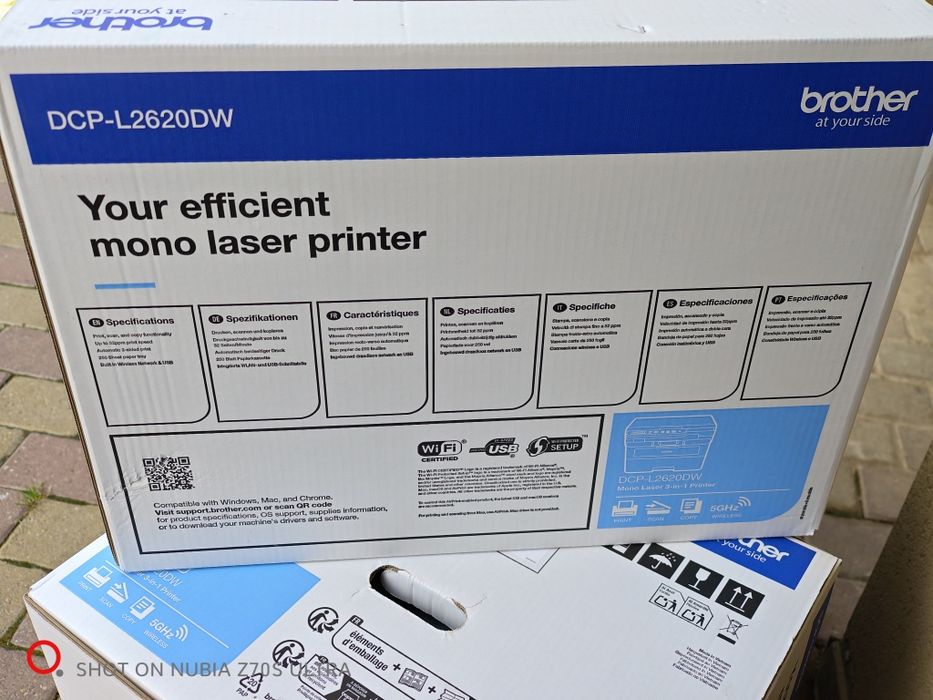 Imprimantă Brother DCP-L2620DW – laser monocrom, WiFi, scanare, copier