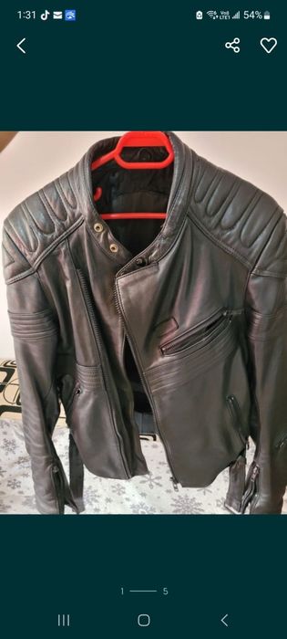 Echipament  piele moto marimea  50 geaca pantalon