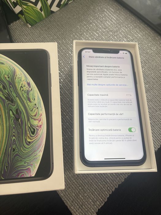 Iphone Xs 256GB, negru, cutie originala