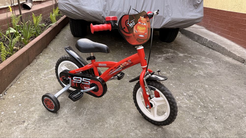 Bicicletă copii 12” Cars-Lightning McQueen – stare nouă