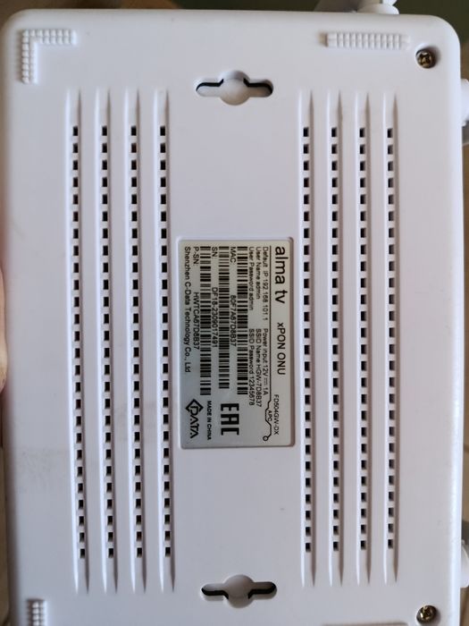 Роутер alma tv xPON ONU