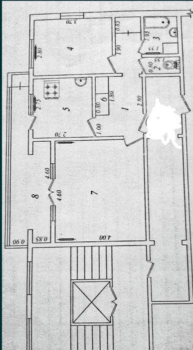 Продам Яккасарой 2ком 9этаж 9этажки улица бобура без ремонта общий кор