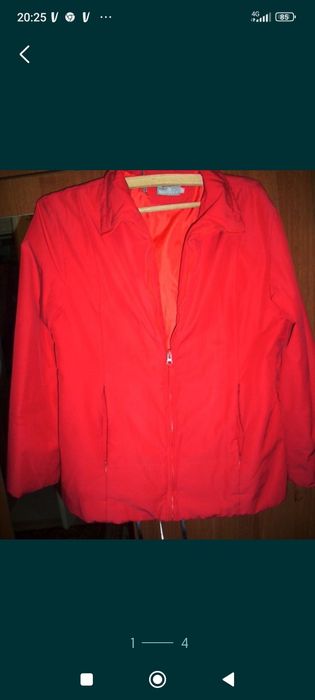 Geacă roșie damă măr L