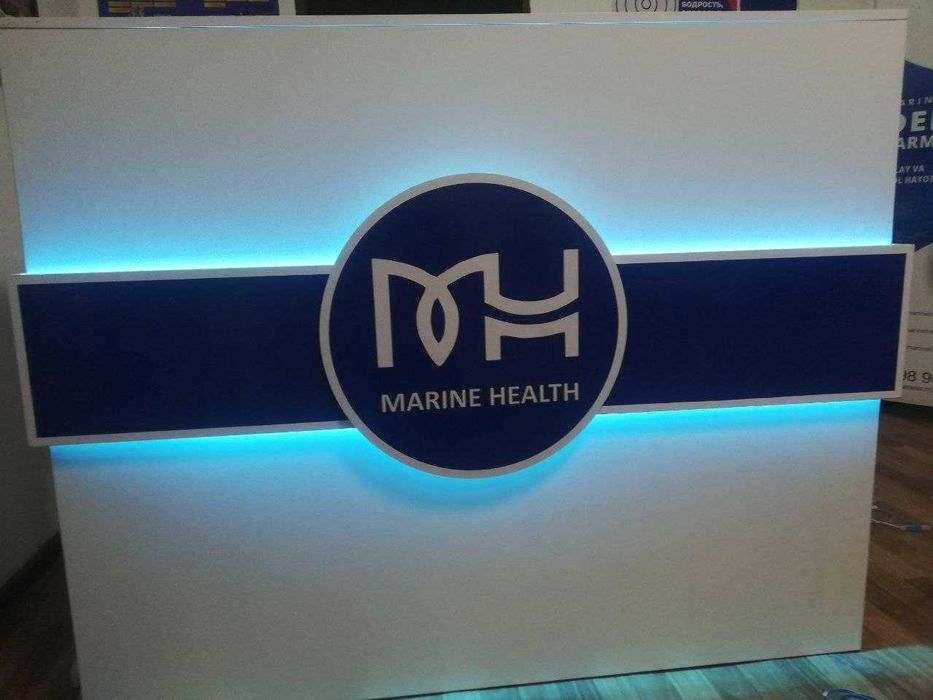 Наружная реклама, Ресепшн стойки, Объемные буквы