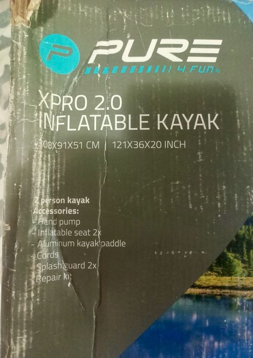 Caiac gonflabil 2 persoane PURE , Nou