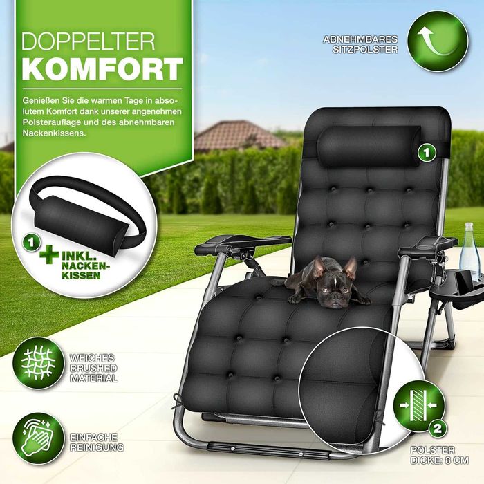 Шезлонг, рибарски стол, сгъваем, висококачествен