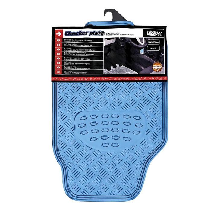 стелки за кола pvc alu look сини 4броя sumex apa2000