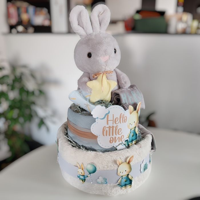 Tort din scutece pentru Nou Născuți