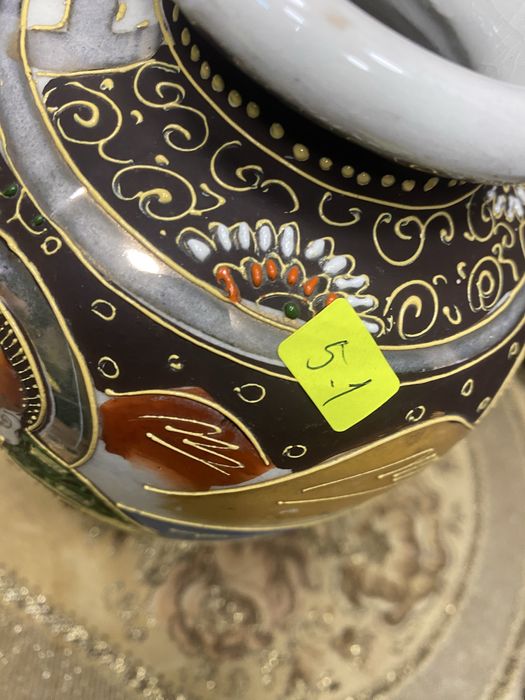 Японска порцеланова ваза Satsuma стил маркировка Япония 1950-1960