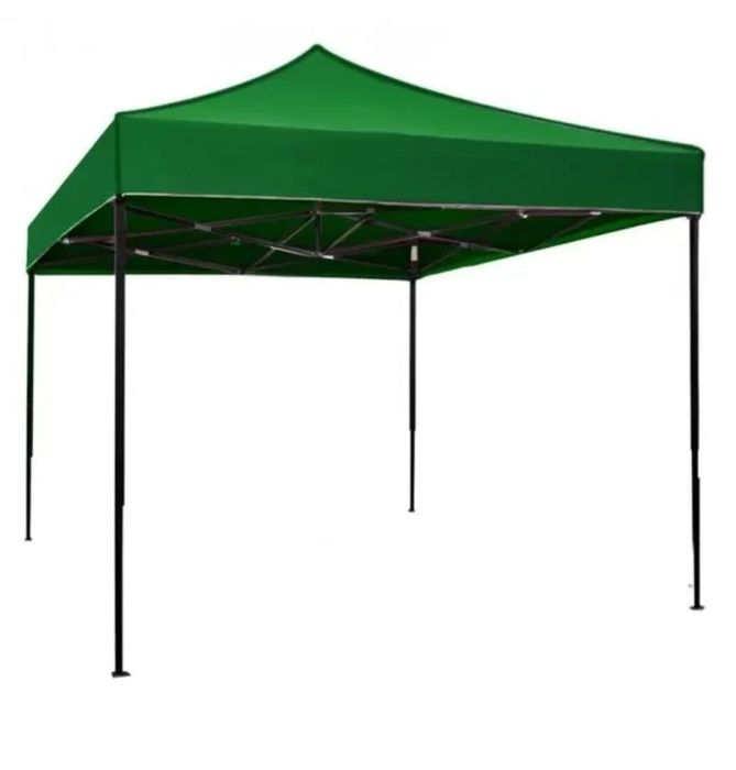 Cort Pavilion 3x3m Albastru Pliabil Cadru Metal