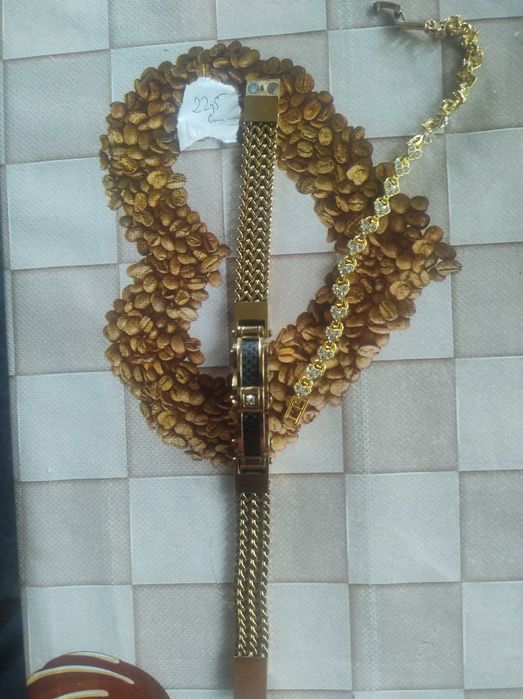 Bratara dama si barbat ,placate cu aur,dimensiune bratara dama20,5 si barbat 22,5