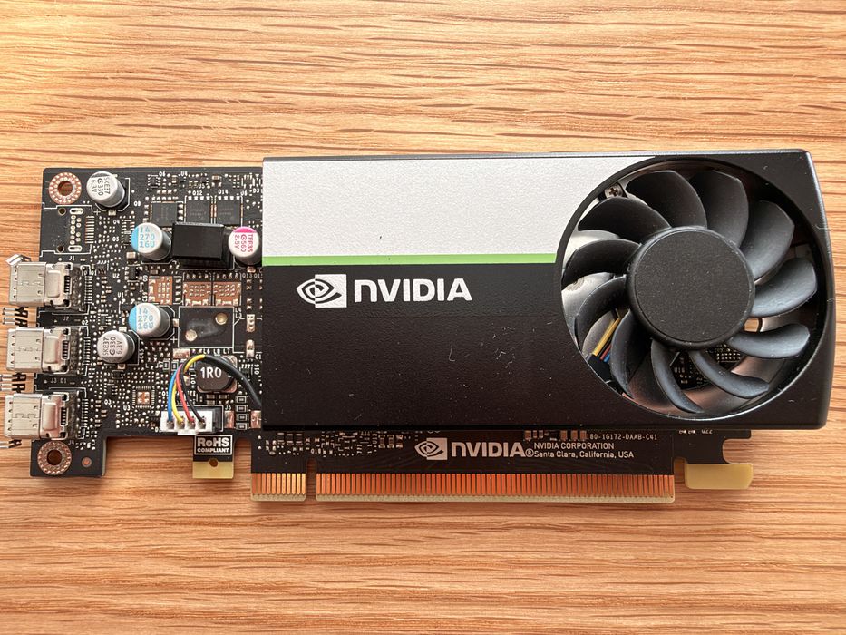 Placă video NVIDIA T400 4GB GDDR6 64-bit, 3x Mini DisplayPort, Low Profile