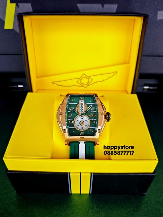 INVICTA Racing Monza Gold/Green, Инвикта нов ръчен часовник