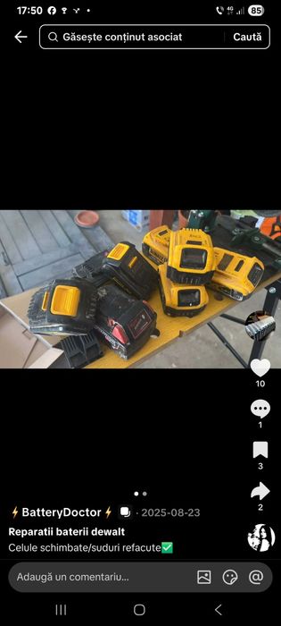 REPARAȚII BATERII LI- ION preț mic accept prin curier