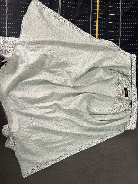 Риза на Teodor- Satin print stretch