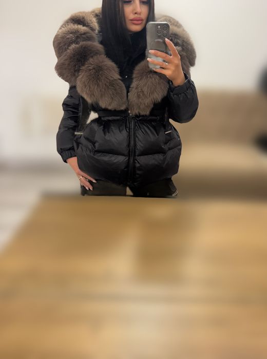 Geaca cu blana naturală