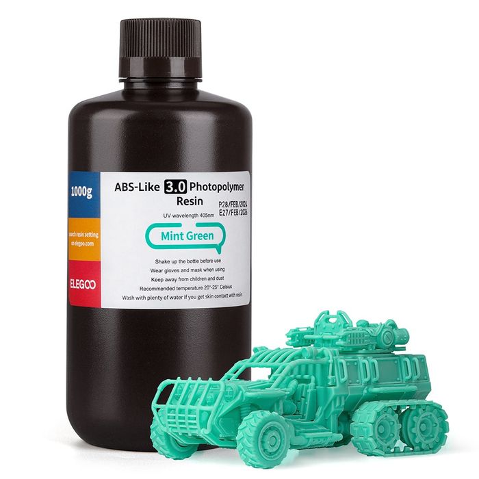 Продаю фотополимерную смолу ELEGOO ABS-Like 3.0, серый, 1 кг