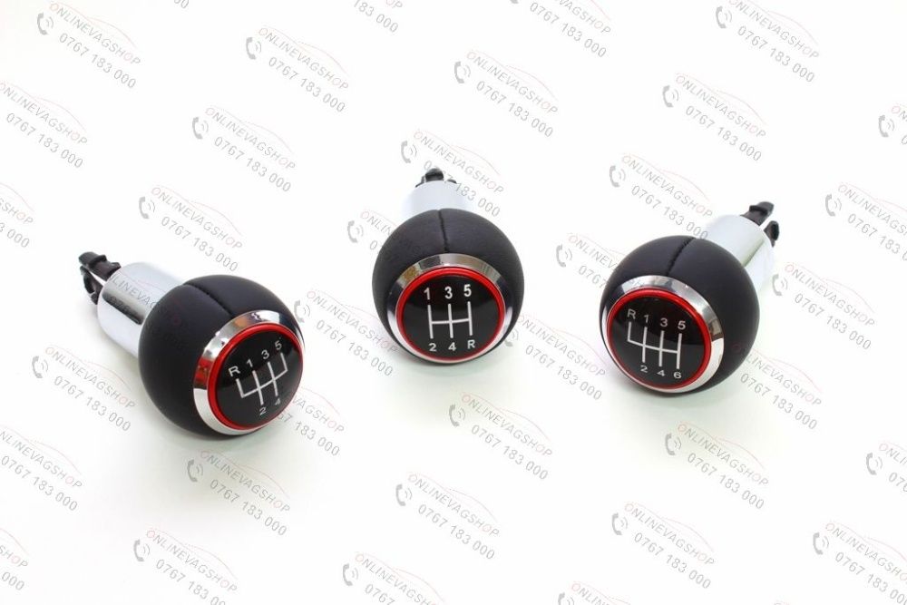 Nuca schimbator piele S-line Audi A3 8P,A4 B8,A5,A6,Q5 5 sau 6 viteze