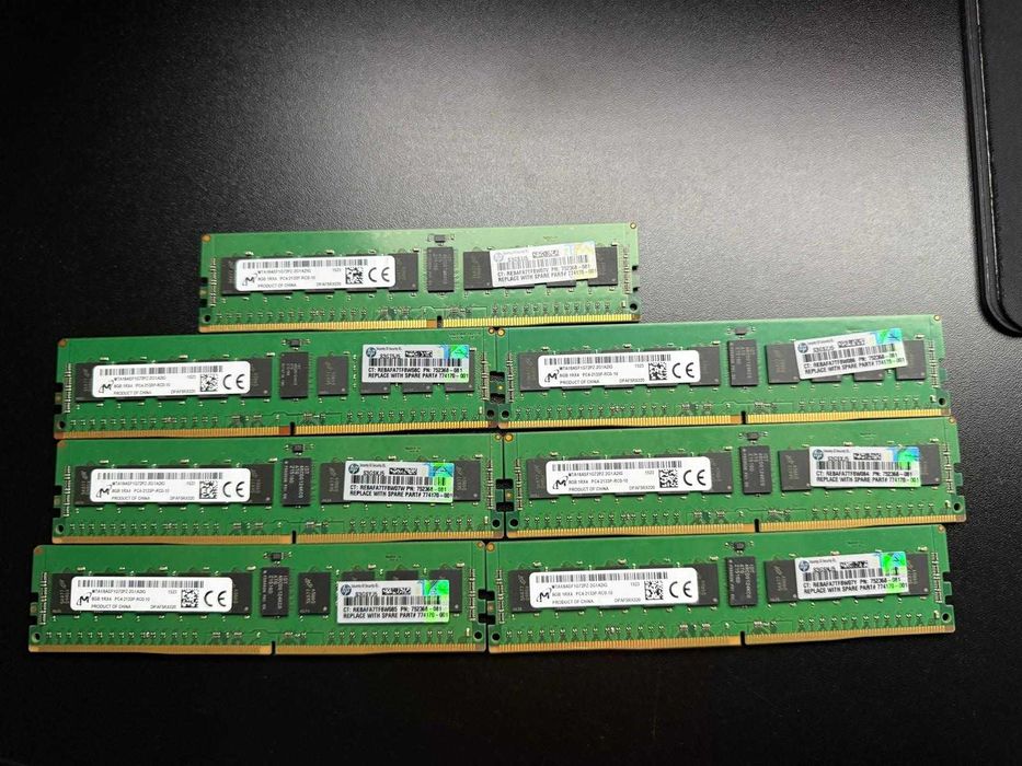 Set 56GB RAM Server (7 x 8GB) DDR4-2133P ECC RDIMM 1Rx4