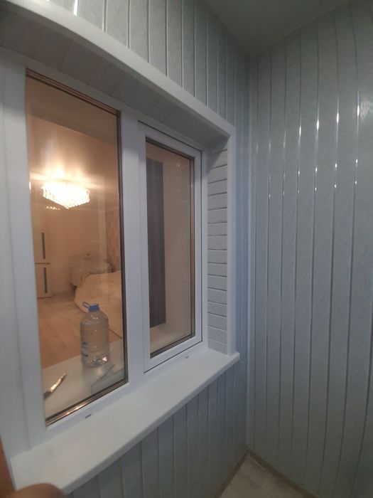 Ремонт балкона. Обшивка и остекление.