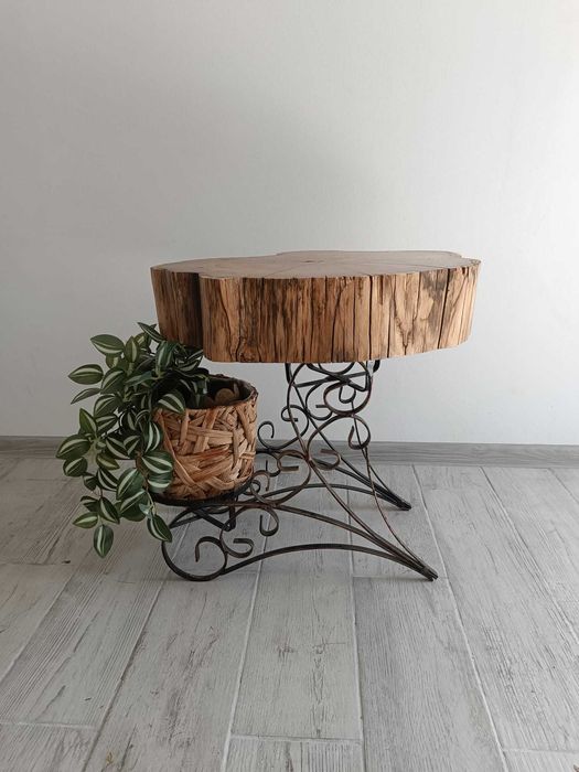 Noptiera buturuga Salcam Organic si Fier Forjat Manual - Premium