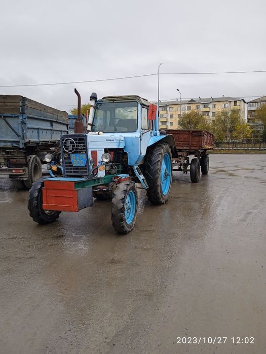 Продам МТЗ 80 + телега самосвал !
