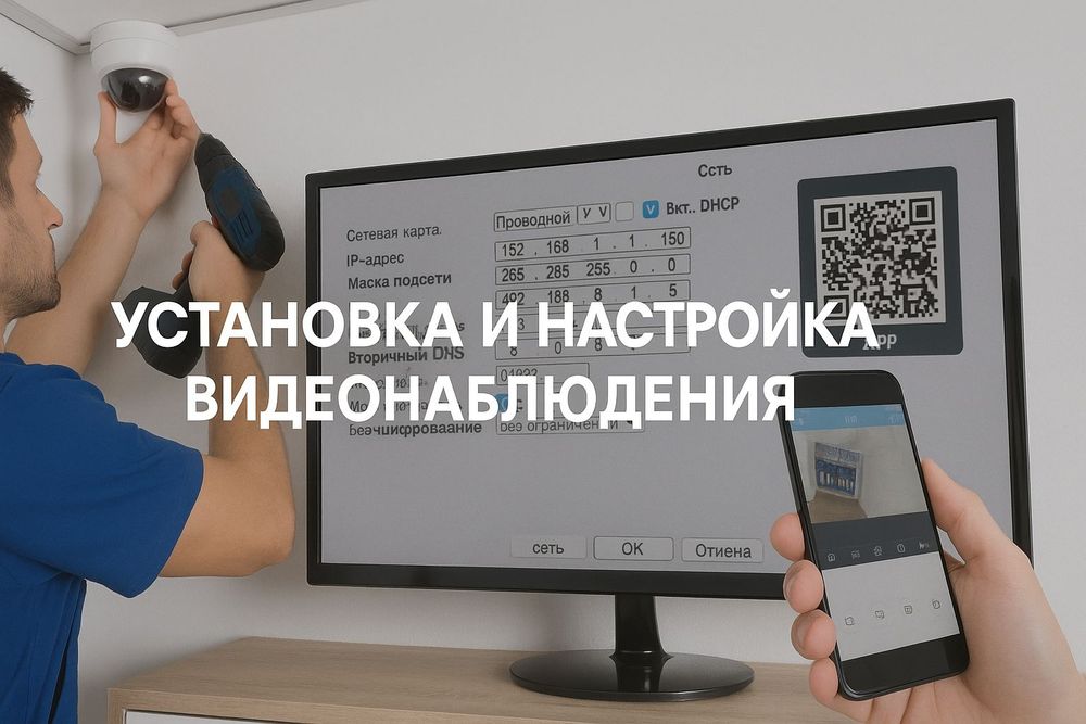 Видеонаблюдения Установка настройка