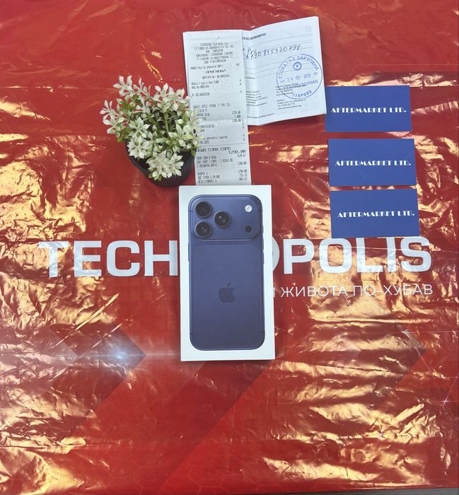 *** ЗАПЕЧАТАН 256GB iPhone 17 Pro Технополис Гаранция 2028 Deep Blue