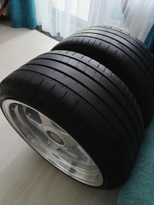 Vând un set de jante cu anvelope O.Z. Futura r18. 5×112/5×120