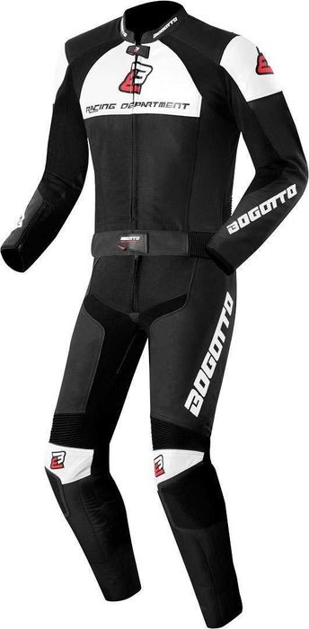 Кожен Мото Екип BOGOTTO LOSAIL Black/White