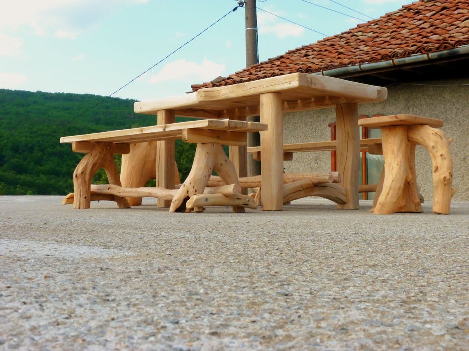 Градиски комплект от Масивен Дъб и Габър – РЪЧНА ИЗРАБОТКА