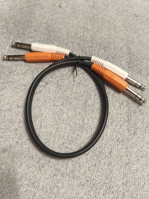 Cablu Audio 1/4 inch TRS – 2× 6.35 mm Stereo Balanced, 0.5 m