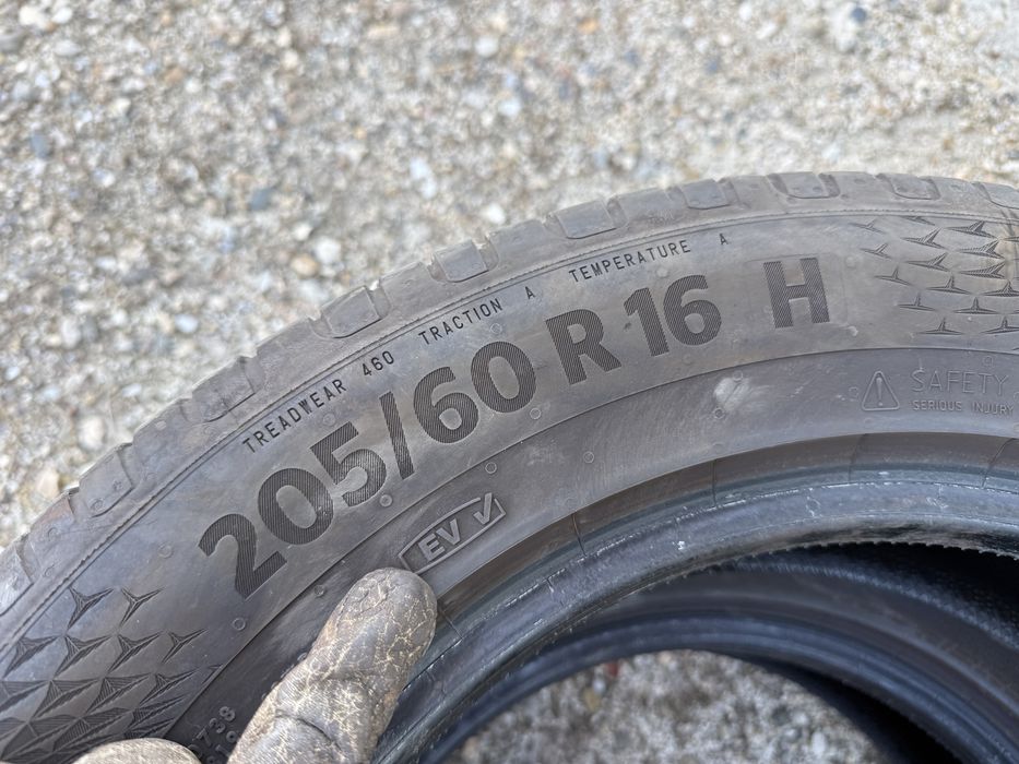 4бр. ОТЛИЧНИ Летни Гуми С Борд 205/60R/16 -CONTINENTAL- DOT:1025- 5.7мм+5.3мм * EV *