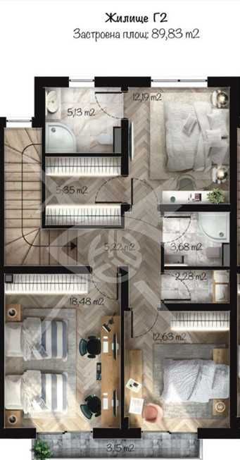 Продава се Къща в Пловдив, Беломорски - 164 кв.м за 1312 €/кв.м - Снимка #1