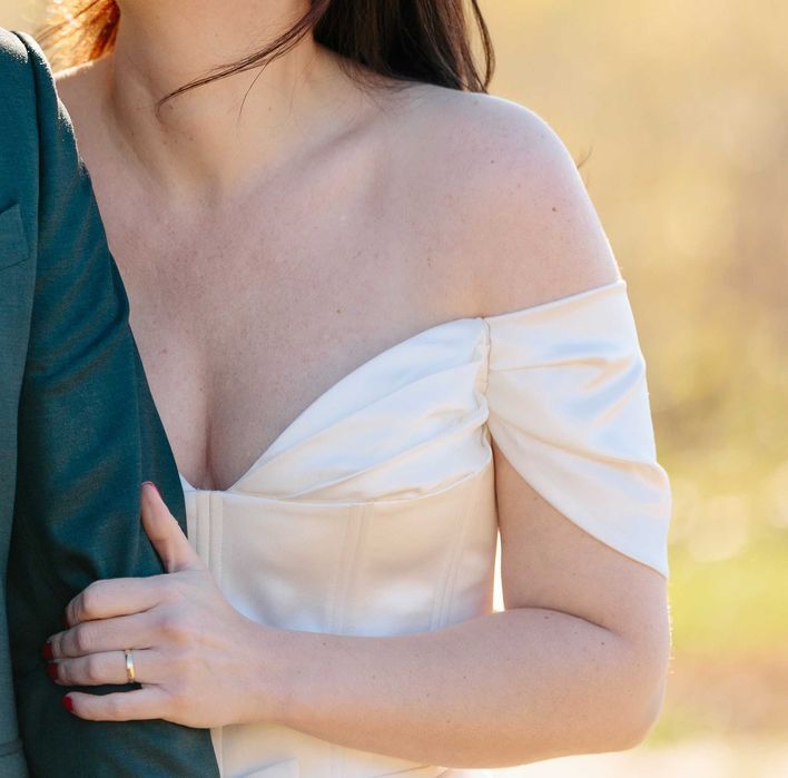 Rochie mireasa din matase - unicat