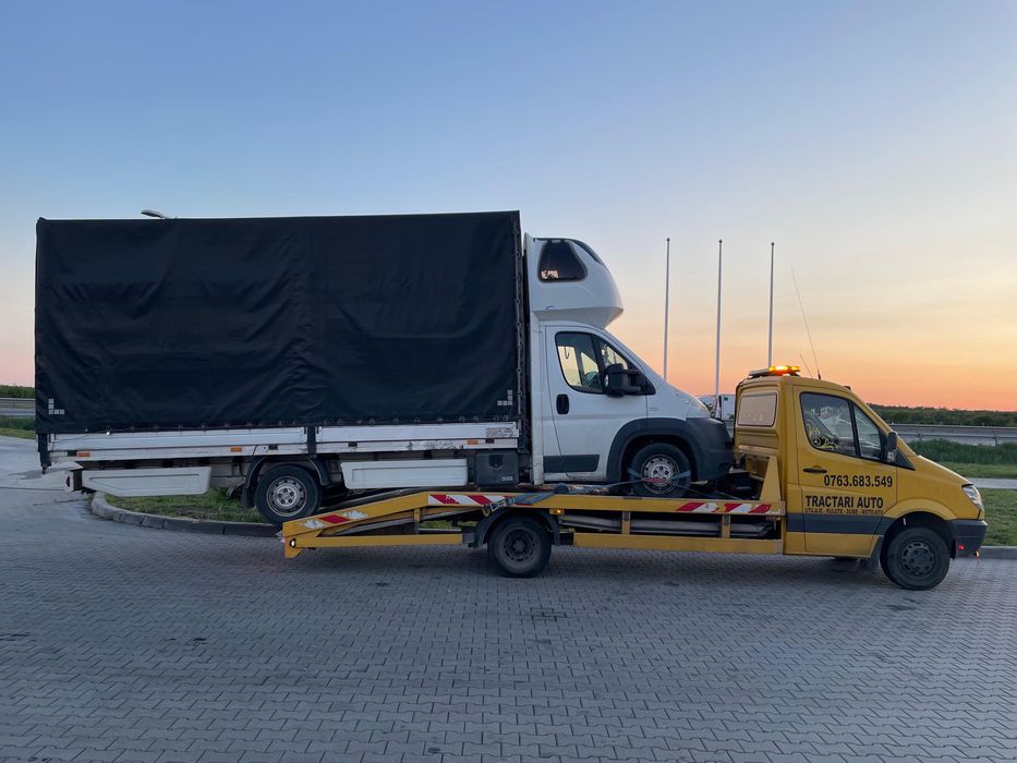 Tractari auto moto dube utilaje A0 A1 A2 A3 Rampa Platforma Asistenta