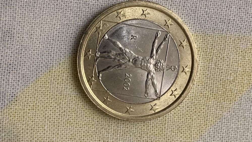 Монеты 2 и 1 евро