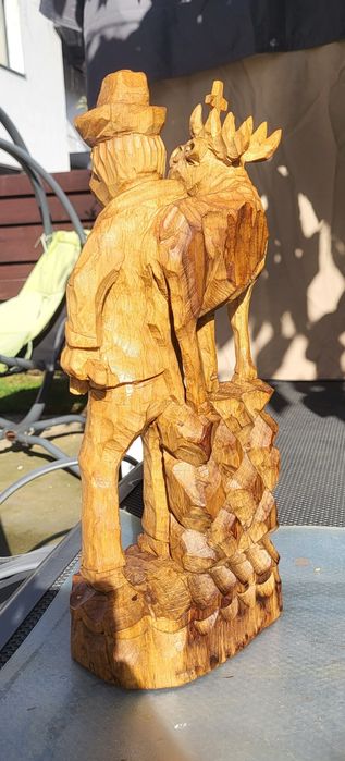 Sculptura din  lemn sf.Hubert