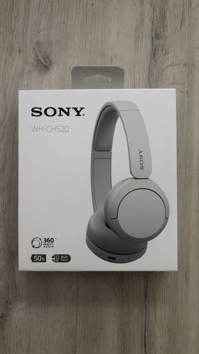 Casti Sony WH-CH520 Wireless – NOI, SIGILATE, Alb