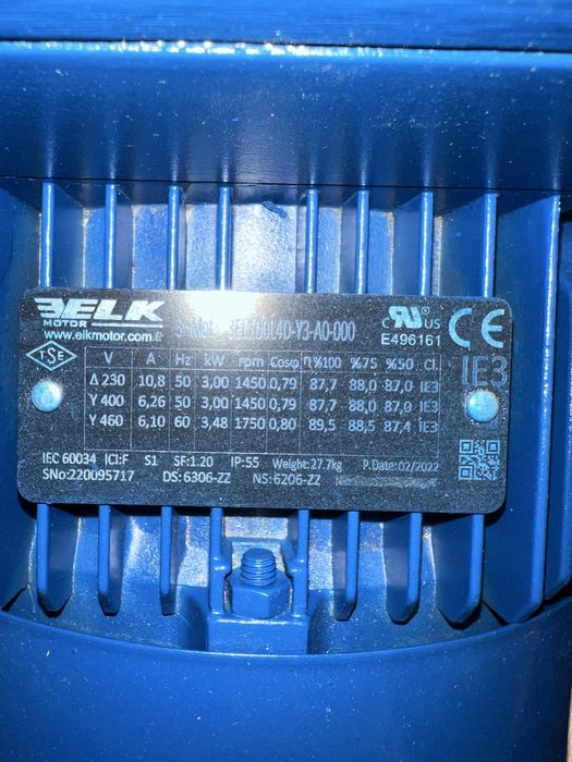 Motoreductor NOU, 3 kw cu 79 rot/min, statii sortare, concasare, etc.