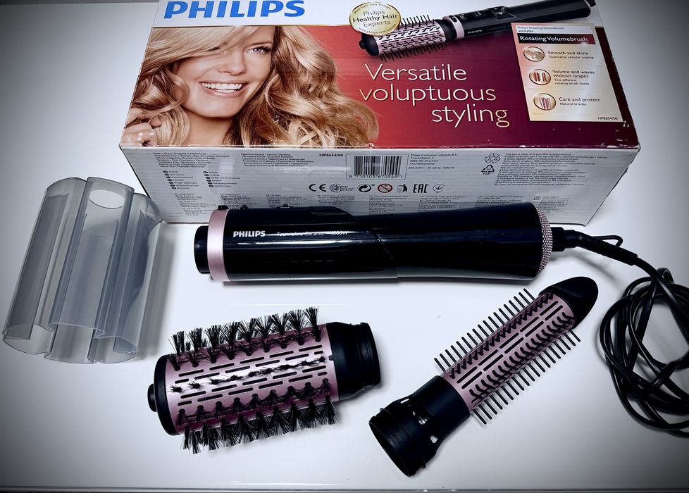 Perie rotativa Philips Dynamic Volume 1000w perie indreptat parul perie volum  cu placi ceramice