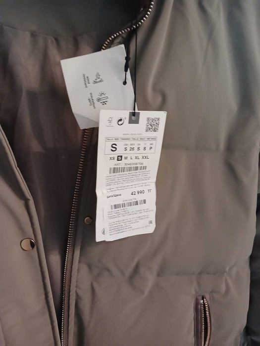 Зимний пуховик ZARA