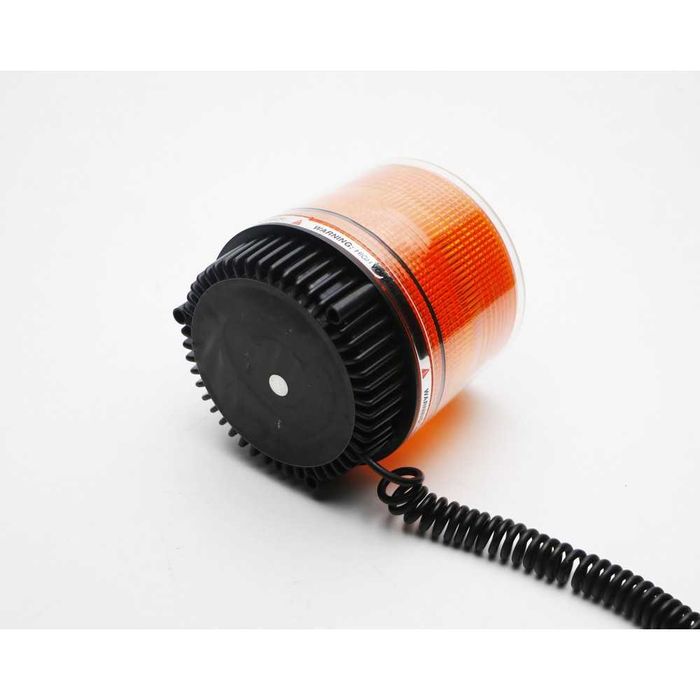 Girofar Auto LED Galben cu Prindere Magnetică – 12/24V, 26 LED-uri