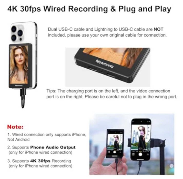 Магнитен екран влог селфита за задна камера TikTok LiveStream заiPhone