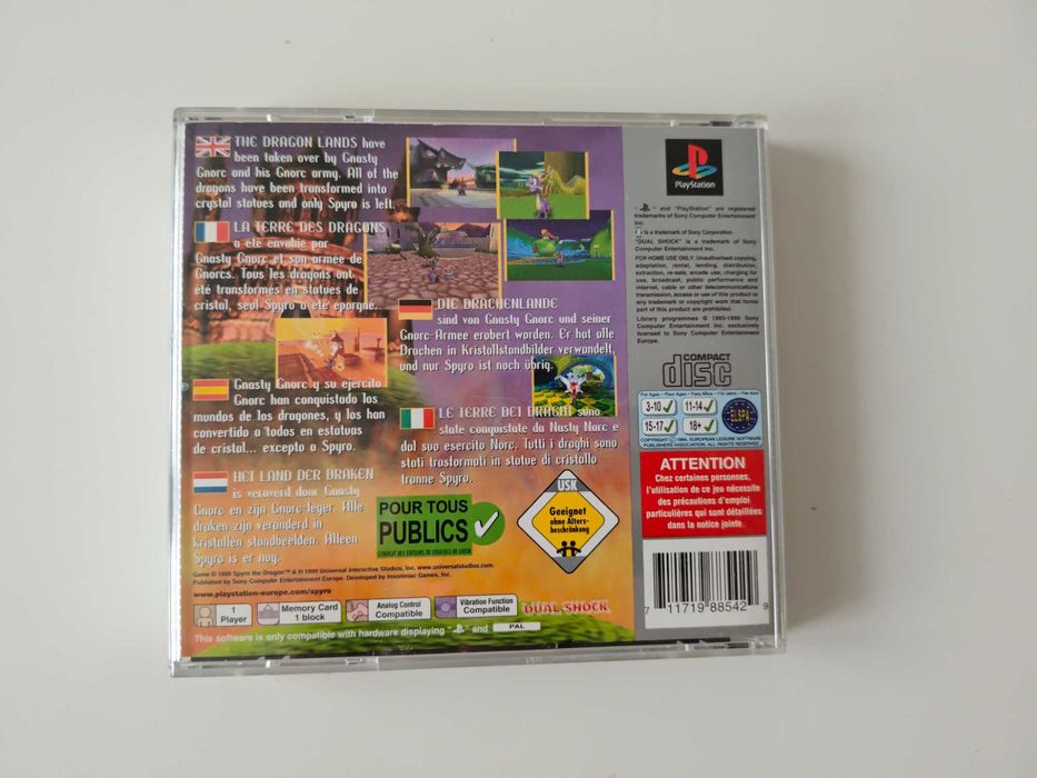 Spyro The Dragon PS1 Playstation 1