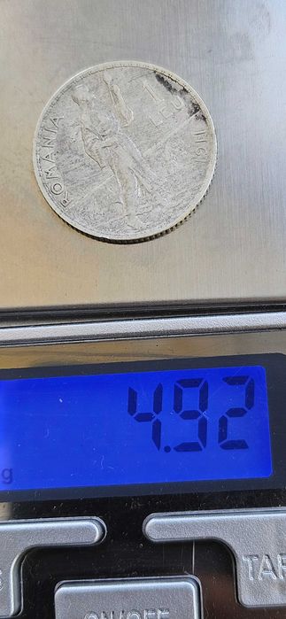 Monedă istorică 1 leu 1911 argint 0.835