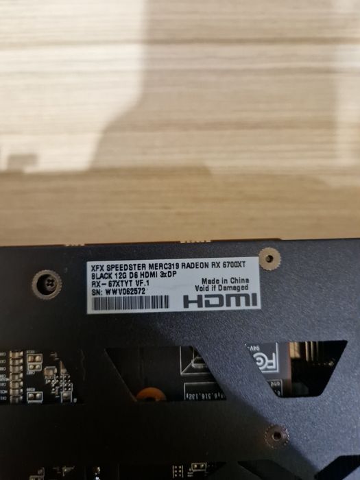 XFX RX 6700 XT MERC перфектно състояние (Без гаранция)