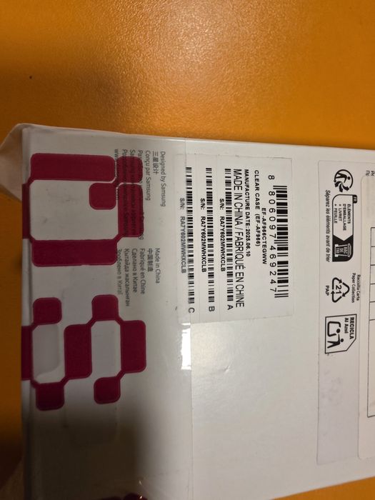 Huse originale pentru Samsung Z Fold7 Clear Magnet Case open box