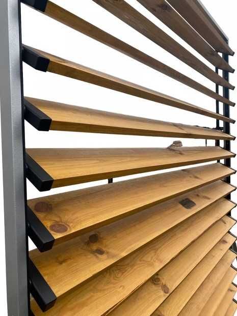 Жалюзи, ламелно ограждение за тераса, ограда, балкон и прегради 120×60